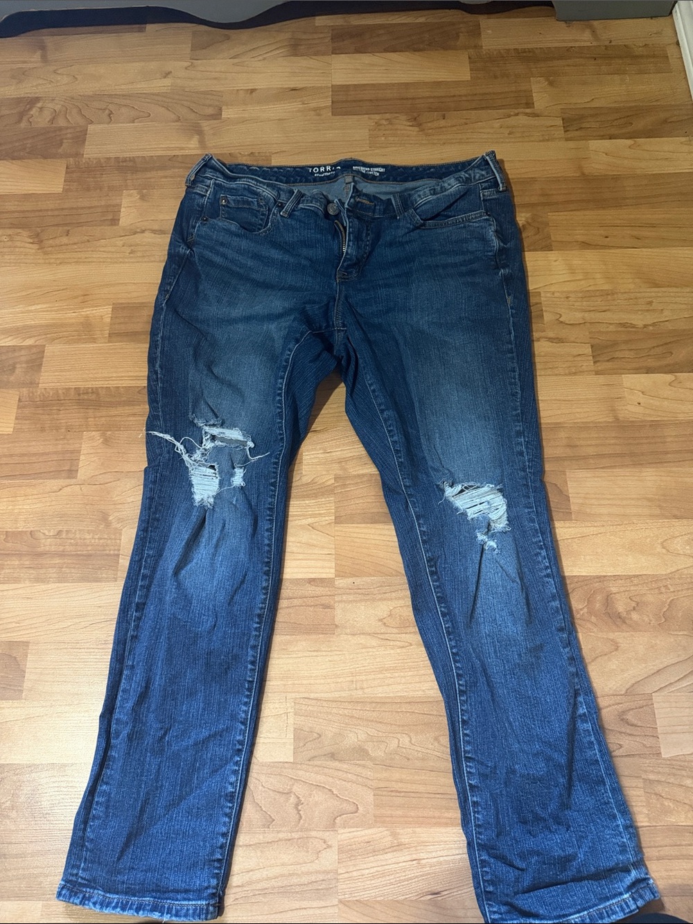 torrid Ripped boyfriend stretch jeans